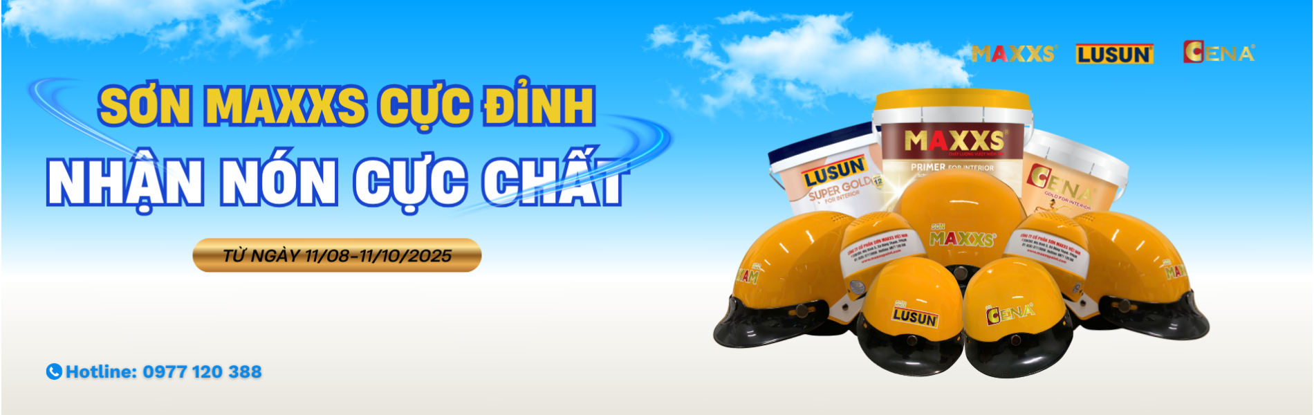 Chương trình khuyến mãi Sơn Maxxs Cực Đỉnh - Nhận Nón Cực Chất  