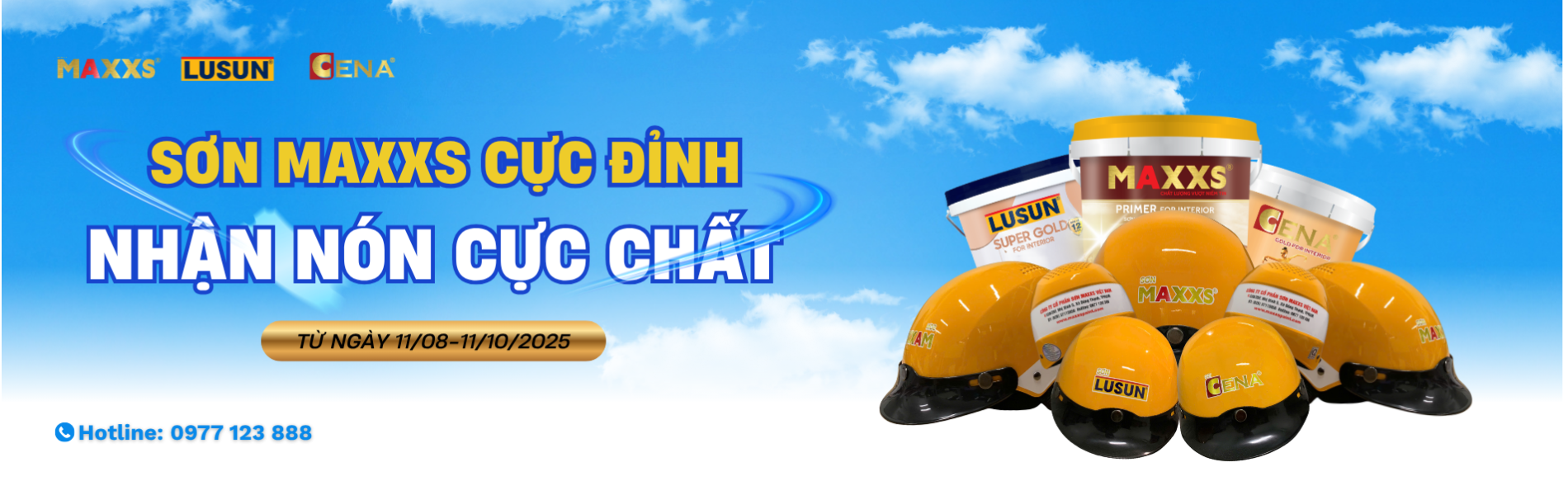 Chương trình khuyến mãi Sơn Maxxs Cực Đỉnh - Nhận Nón Cực Chất  