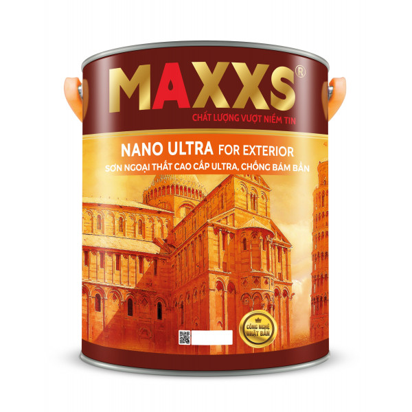 SƠN NGOẠI THẤT CAO CẤP ULTRA, CHỐNG BÁM BẨN- MAXXS NANO ULTRA FOR EXTERIOR. SƠN NGOẠI THẤT CAO CẤP ULTRA, CHỐNG BÁM BẨN- MAXXS NANO ULTRA FOR EXTERIOR.