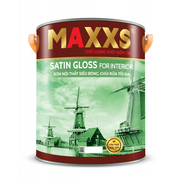 SƠN NỘI THẤT SIÊU BÓNG, CHÙI RỬA TỐI ĐA - MAXXS SATIN GLOSS FOR INTERIOR. SƠN NỘI THẤT SIÊU BÓNG, CHÙI RỬA TỐI ĐA - MAXXS SATIN GLOSS FOR INTERIOR.