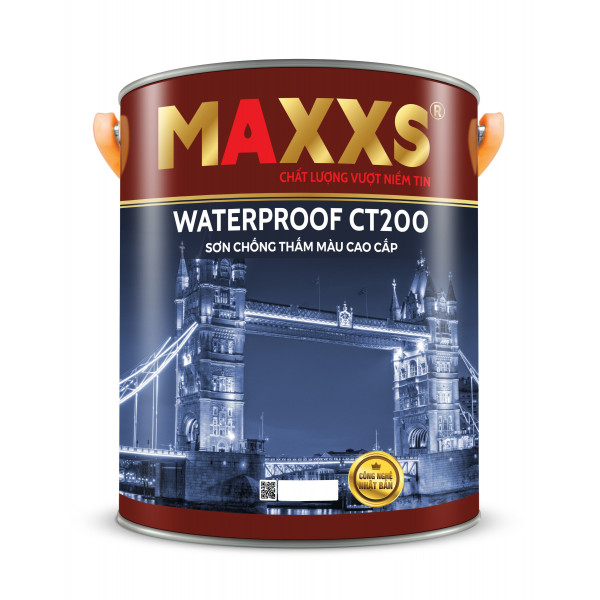 SƠN CHỐNG THẤM MÀU CAO CẤP - MAXXS WATERPROOF CT200. SƠN CHỐNG THẤM MÀU CAO CẤP - MAXXS WATERPROOF CT200.