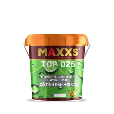 MAXXS TOP 025 - CHỐNG THẤM GỐC XI MĂNG HAI THÀNH PHẦN CÓ TÍNH ĐÀN HỒI CAO 